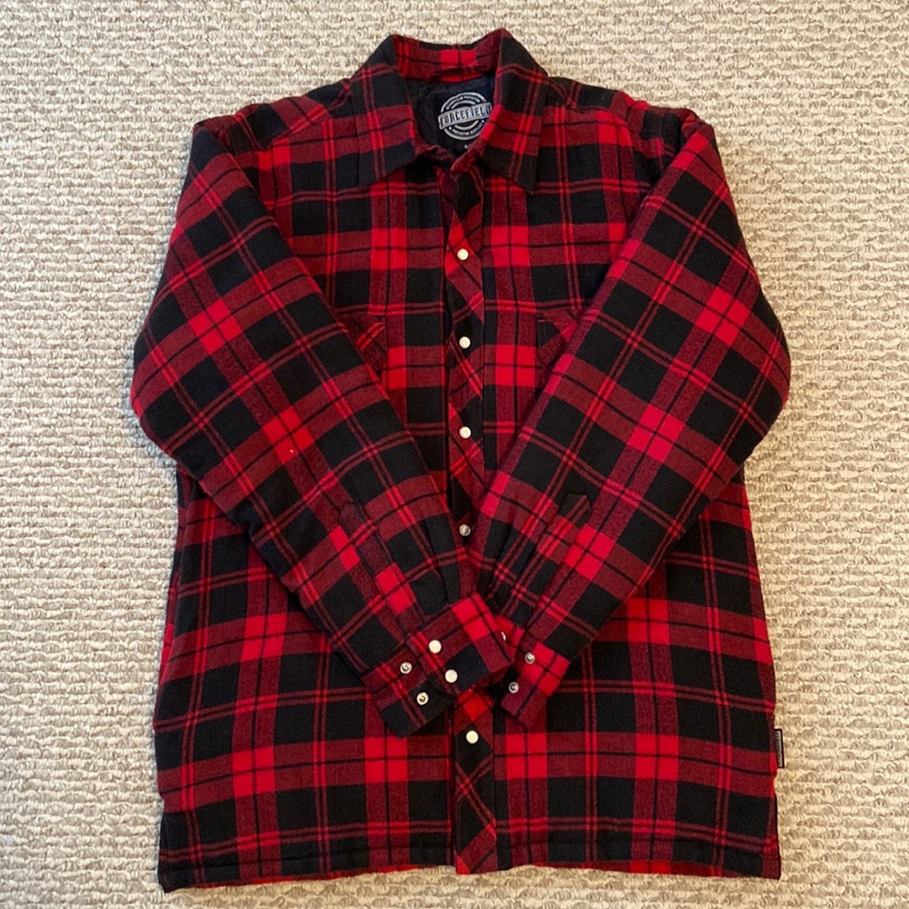 Red Canadian jacket